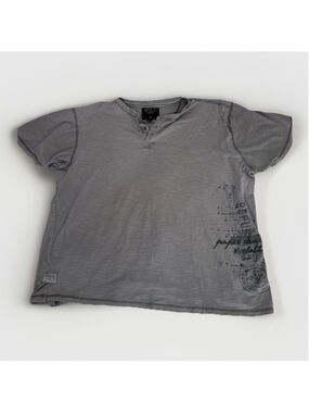 Paper Denim & Cloth 3X Light Gray Casual Shirt Sleeve Shirt